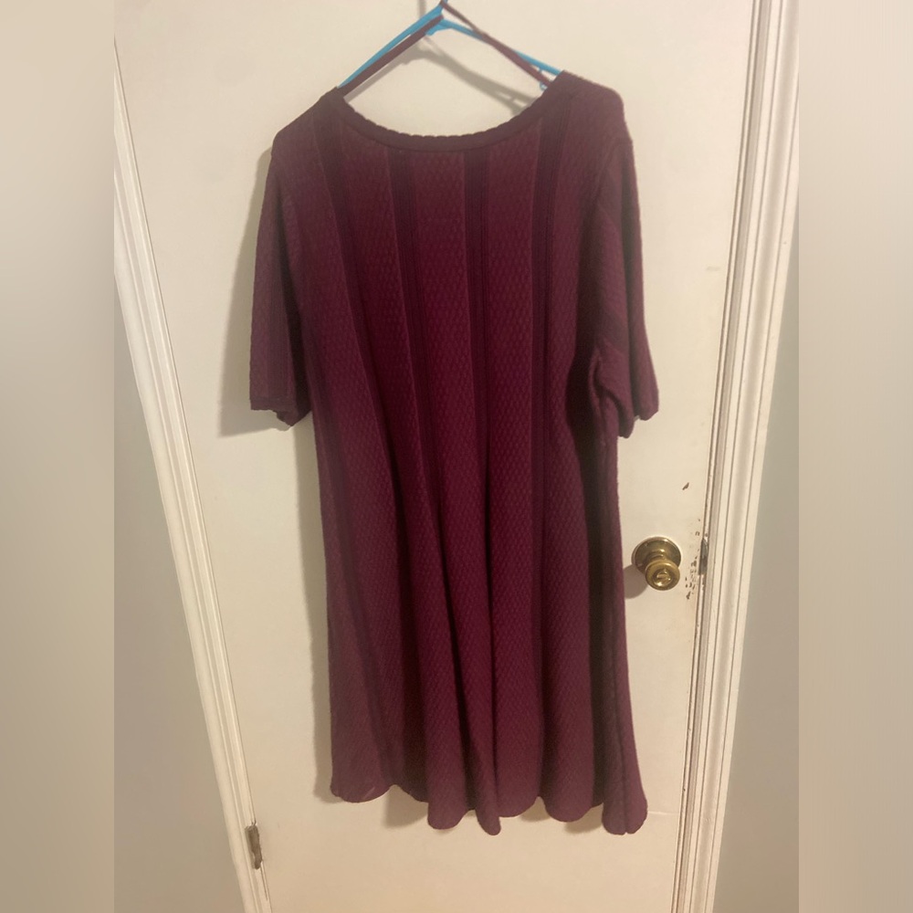 Dress Barn Maroon sweater dress